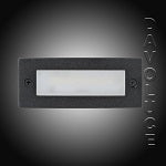 HV3007T BATA Recessed 3W LED Brick light with open face cover HV3007T-BLK-12V