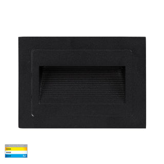 HV3113T-BLK-240V | HV3113T-BLK-12V - Trin Black Rectangular Recessed LED Step Light