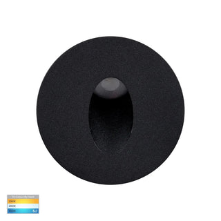 Havit HV3206T-BLK-12V - Mini Reces Black Round TRI Colour Recessed LED Step Light