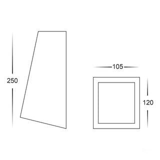 HV3601T TAPER LED Wall Wedge Light