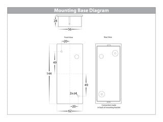 HV3632T Accord TRI Colour Up & Down LED Wall Light