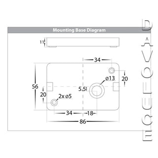 Havit HV3646T-BLK Essil 6w LED Up & Down exterior wall light from Davoluce Lighting