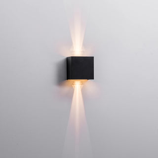 HV3658T-BLK-SQ Versa Black Square Up & Down Wall Light