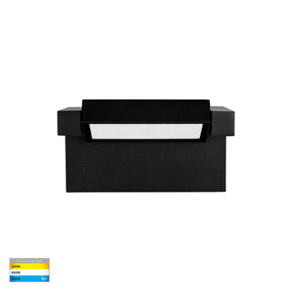 Locu Aluminium Black 12w Adjustable LED Floodlight – front view