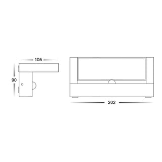 Locu 24w Adjustable LED Floodlight with Sensor – Tri Colour IP65
