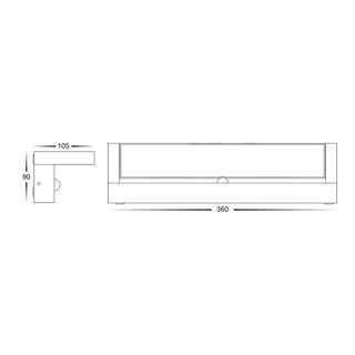 Locu 36w Adjustable LED Floodlight with Sensor – Tri Colour IP65