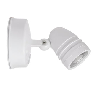 Havit HV3791T-WHT - Focus Polycarbonate White Single Adjustable Spot Light. IP65 Exterior flood lights, 15w outdoor flood lights, Polycarbonate external spot lights available from Davoluce Lighting