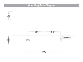 HV4001T-4-SQ - TIVAH Square 4 x 5w GU10 TRI Colour LED Bar Light