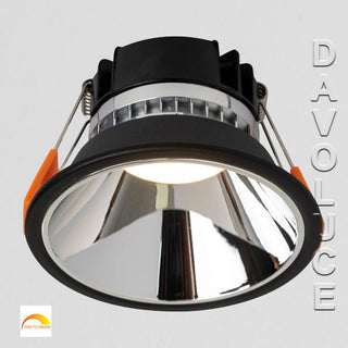 Havit HV5528D2W-BC - Gleam Black with Chrome Insert Fixed Dim to Warm LED Downlight from $39.00. Transition LED Dim To Warm Downlights Australia - Davoluce