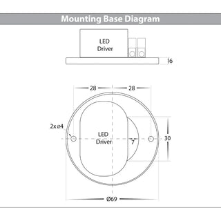 HV5802T Nella 7w Surface Mounted LED Downlight