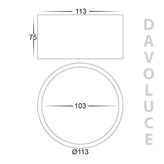 Havit HV5803T 12w Surface Mounted LED Downlights from Davoluce Lighting