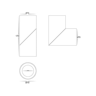 HV5823T-NELLA 12w Surface Mounted Adjustable Tri-colour LED Downlight