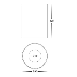 HV5842S Nella 12w Surface Mounted LED Downlight