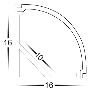 Havit HV9691-1616 - Corner Aluminium Profile