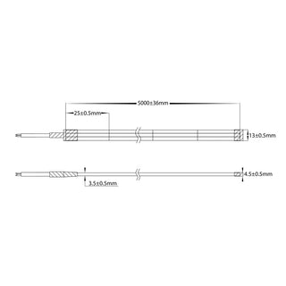 14.4w IP67 24v DC Flexible LED Strip