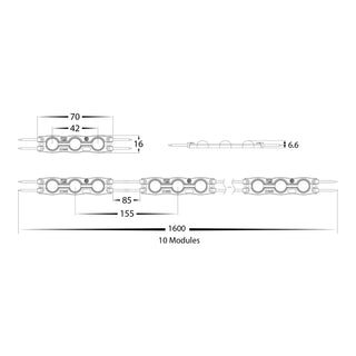 Set of 20 IP65 0.72w 12v DC Signage Modules