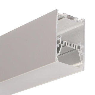 Indirect IDE-SU5075 50.4mm x 75.2mm Surface or suspended aluminium profile for LED strips from Davoluce Lighting