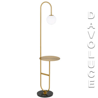 Telbix INEZ FL-BKAG Inez Floor Lamp. Contemporary floor lamps Melbourne, alabaster glass floor lamps Sydney, brass floor lamps Australia. The Oliana floor lamp is elegant and ultra simple in design, Davoluce