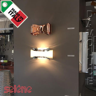 1069-025 - Ionica LED Copper wall light by Selène Illuminazione. Ideal for Bedrooms, hallways. Can be used as a wall up-lighter or reading lamp mounted next to bed head. Spy can be mounted in any direction. Australia wide delivery by Davoluce