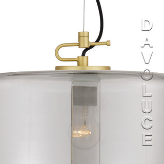 Telbix KOROVA 1LT Large Pendant With Smoke glass. Best pendant lights for hallways, Smoke glass pendants for living room, pendant lights for bedrooms Australia, modern pendant lighting above dining tables are available from Davoluce Lighting