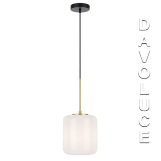 Telbix KOROVA 1LT Small Pendant With Opal glass. best pendant lights for hallways, pendants for kitchen island, bedside pendant lights Australia, modern pendant lighting for restaurants Available from Davoluce Lighting