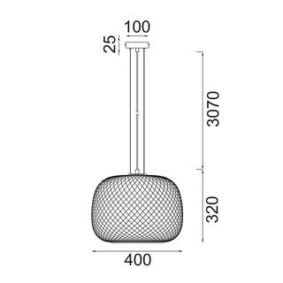LABU: Dome Glass with Segments Pendant Lights
