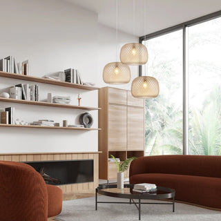 CLA LABU: Interior Dome Glass with Segments Pendant Lights