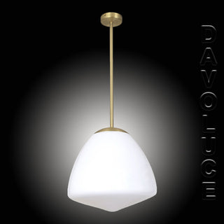 CIOTOLA6: Interior Tipped Dome Frosted Glass Pendant Lights. Davoluce Lighting