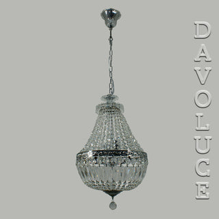 LE PAVILLON Chrome Basket Small 30 3LT design by Lighting Inspirations | Davoluce lighting | We have a great long term commitment, passion and pride in the Australian lighting industry. National Delivery 