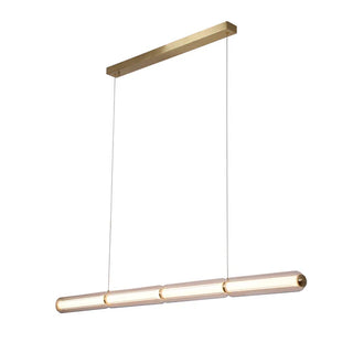 Elletra LED Linear Pendant Light suspended above kitchen bench