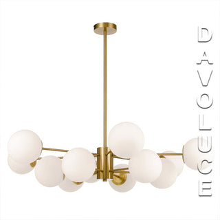 Telbix MARSTEN 12 Lights Pendant - Antique Gold. We have huge selection of antique gold pendant lights on display, contemporary style pendants Melbourne, Modern style light fittings Sydney. Best lighting shops in Australia. Davoluce Lighting