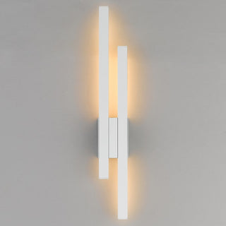 Telbix Masto 2 Light Wall Light from $127.00. Outdoor long wall lights, external long wall lights, exterior linear wall lights, Telbix outdoor wall lights, Modern back lit wall lights. Wall lights for hallways, wall lights for corridors. 