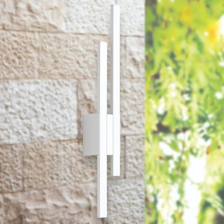 Telbix Masto 2 Light Wall Light from $127.00. Outdoor long wall lights, external long wall lights, exterior linear wall lights, Telbix outdoor wall lights, Modern back lit wall lights. Wall lights for hallways, wall lights for corridors. 