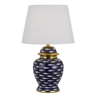 MASU TABLE LAMP BLUE WHITE