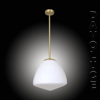 CIOTOLA4: Interior Tipped Dome Frosted Glass Pendant Lights. Davoluce Lighting