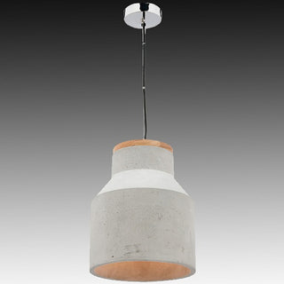 Concrete pendant light Australia, concrete pendant lamp with Timber top. 2 sizes available for MG4031L, MOBY Large Timber & Concrete Pendants