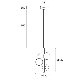 Moran 3 Lights Pendants