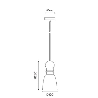 1466 Brexley Pendant Light – 70s-Inspired Aluminium Pendant