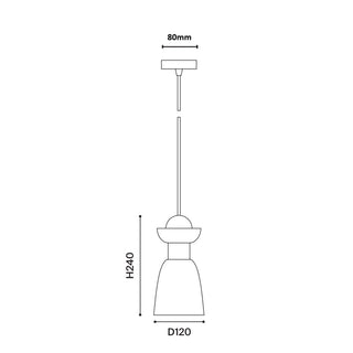 1465 Brexley Pendant Light – 70s-Inspired Aluminium Pendant
