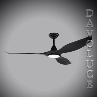 202972 202973 NOOSA 60" 1520mm DC Motor 3 Blades ABS with Light ceiling Fan from Eglo | Davoluce Lighting. Quiet, Low Energy Consumption Cheap Ceiling Fan DC motors. Suitable for indoor as well as outdoor under covered installation. 