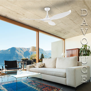 202972 202973 NOOSA 60" 1520mm DC Motor 3 Blades ABS with Light ceiling Fan from Eglo | Davoluce Lighting. Quiet, Low Energy Consumption Cheap Ceiling Fan DC motors. Suitable for indoor as well as outdoor under covered installation. 