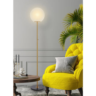 Telbix OLIANA FL-AGMB Oliana Floor Lamp. Contemporary floor lamps Melbourne, alabaster glass floor lamps Sydney, brass floor lamps Australia. The Oliana floor lamp is elegant and ultra simple in design, Davoluce