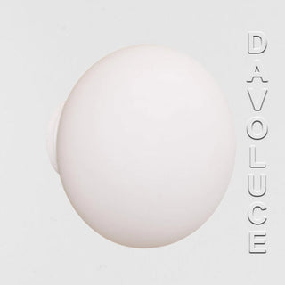 UGE ORB 150mm Ø Opal Glass Wall Light, Similar to FLOS Mini Glo-Ball Ceiling/Wall Mirror Light. Davoluce Lighting