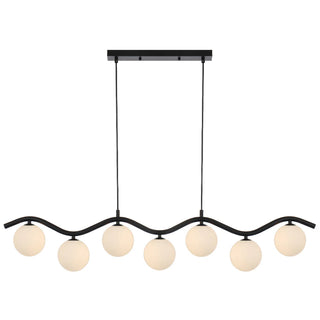 Telbix ORTON 7 PENDANT BLACK - Pendant lights Australia, pendant lights Melbourne, Bedside pendant lights, Staircase Pendant Lights. Modern Pendants for dining tables in Melbourne. Pendant Lights for Every Setting.