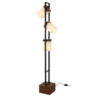 Telbix Osada 3 Light Floor Lamp . Japanese inspired Floor Lamps for sale. Timber contemporary Floor Lamp Sydney. Floor Lamps for sale online.