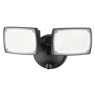 MXD6922BLK Mercator Onyx Twin Head 30W LED Security Light.  security sensor light, Triple Head LED Security Sensor Light, Best outdoor sensor lights Australia, Outdoor Motion sensor lights Sydney. Davoluce Lighting