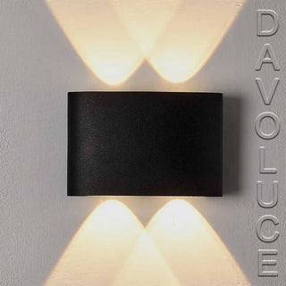 Vencha 5505079-BK Opula 2 Wall Light Black. Davoluce Lighting has one of the best selection of exterior up & down modern wall lights In Australia. Vencha Lighting outdoor LED wall lights on display at Davoluce Lighting Showroom in Elsternwick, Victoria