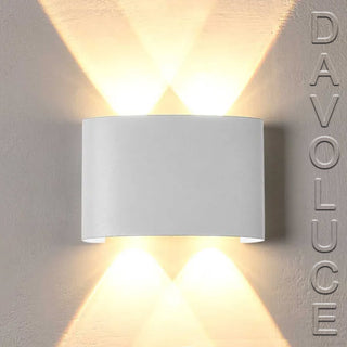 Vencha 5505079-WH Opula 2 Wall Light White. Davoluce Lighting has one of the best selection of exterior up & down modern wall lights In Australia. Vencha Lighting outdoor LED wall lights on display at Davoluce Lighting Showroom in Elsternwick, Victoria