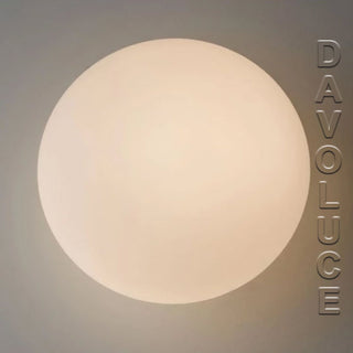 UGE ORB 150mm Ø Opal Glass Wall Light, Similar to FLOS Mini Glo-Ball Ceiling/Wall Mirror Light. Davoluce Lighting