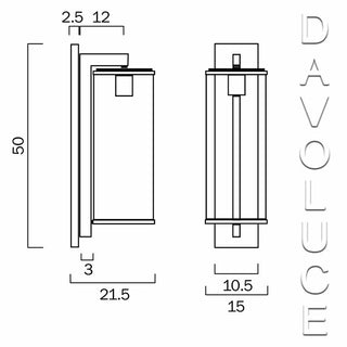 Telbix Perova 50 Wall Bracket | Davolucelighting.com.au